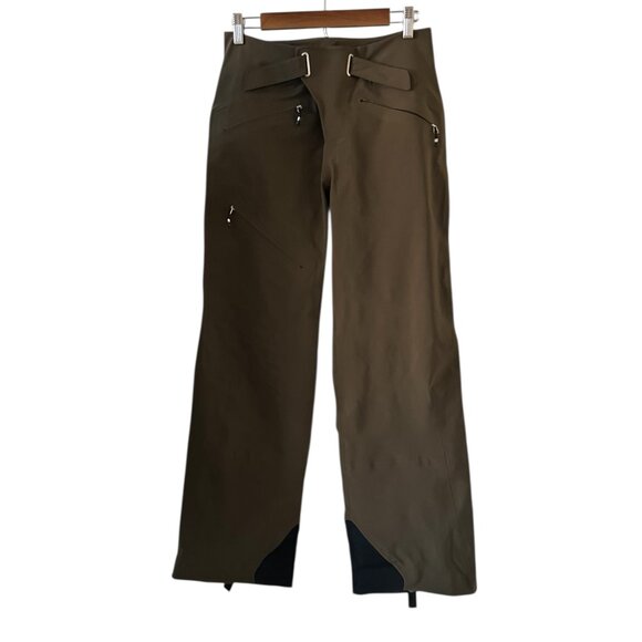 nau Asylum Hardhell Performance Waterproof Snow/Ski Pants In Brown Size S - Picture 1 of 13